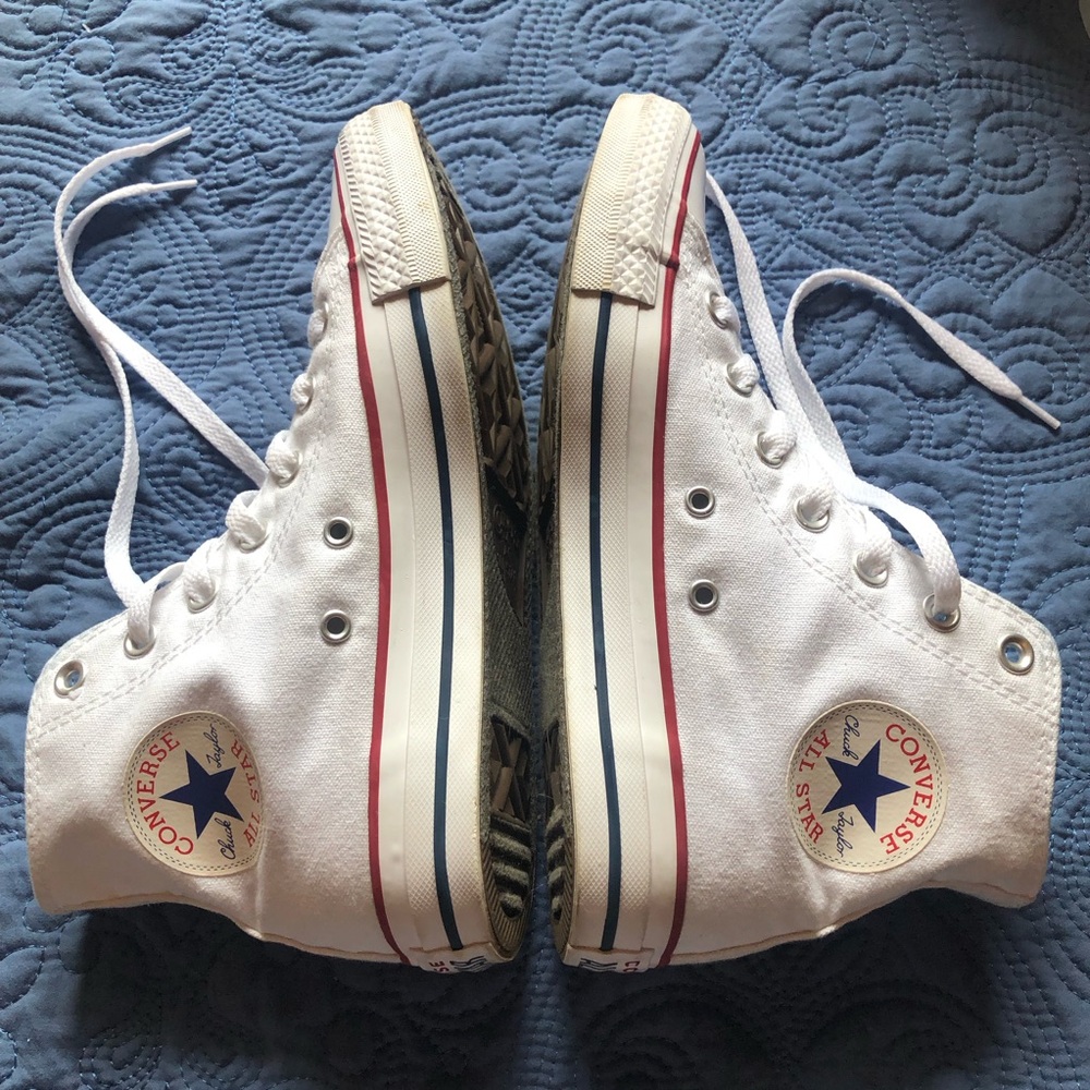 White Converse Chuck Taylor All Star High Tops